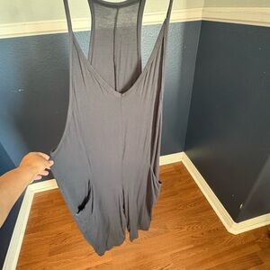 Gray Sleeveless Jumpsuit